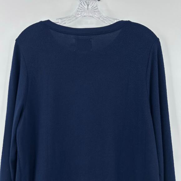 Judith March Navy Reindeer Antler Crewneck Sweatshirt Holiday Women’s Size S - Picture 9 of 11